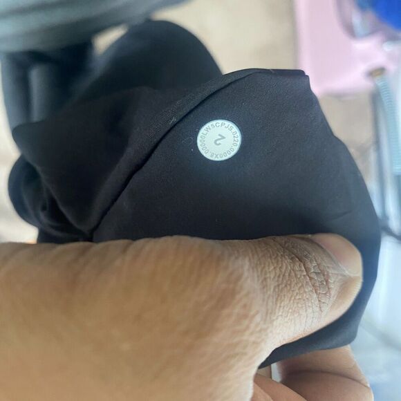 Lululemon On The Fly Jogger Pants Black Size 2 Drawstring Logo LW5cpjs - Picture 7 of 9